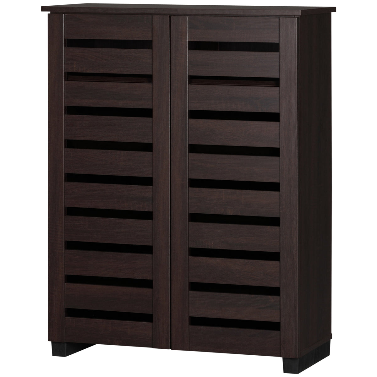 Shoe Cabinet with 2 Slatted Doors – 30"W x 39"H