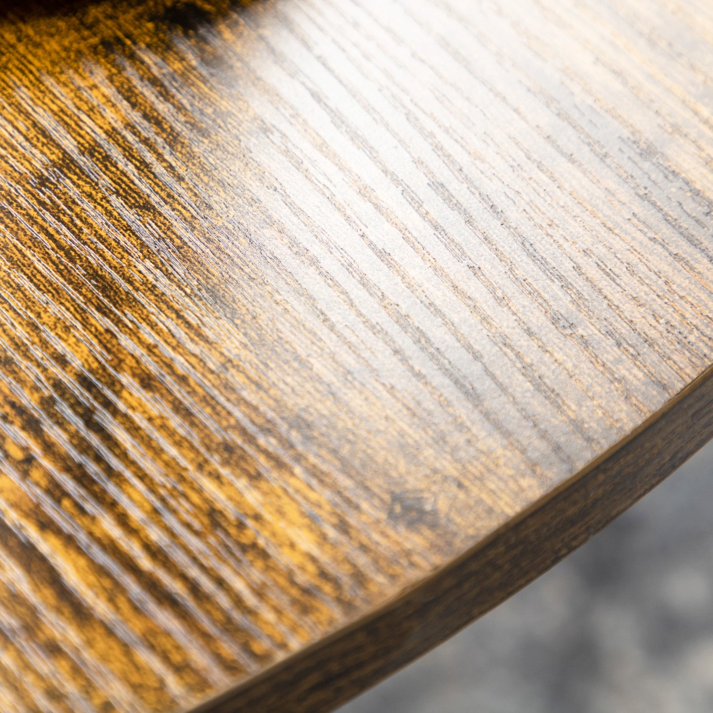 HOMCOM Round Industrial Coffee Table with Storage Shelf, Steel Frame, Rustic Brown