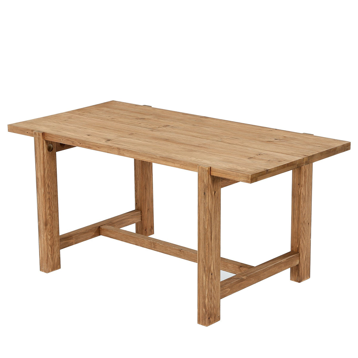63" Solid Wood Computer Desk, Farmhouse Executive Desk for Home Office