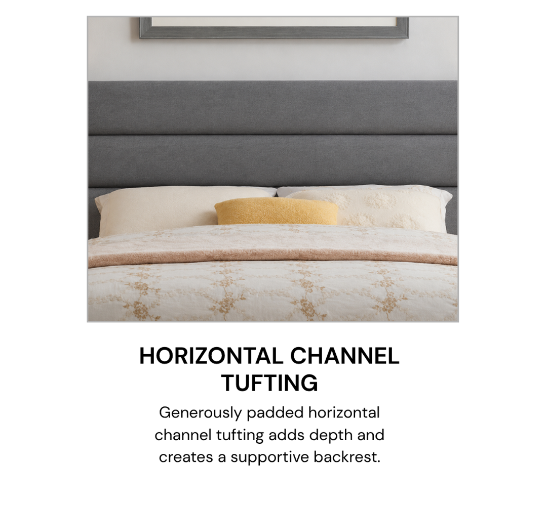 Titus T2395 Modern Tufted Platform Bed Frame