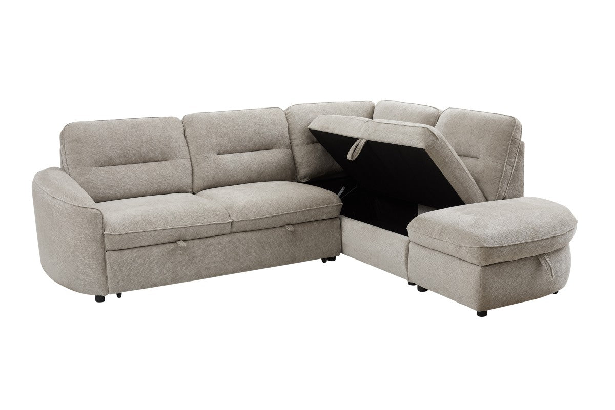 Velvet Sectional Sleeper