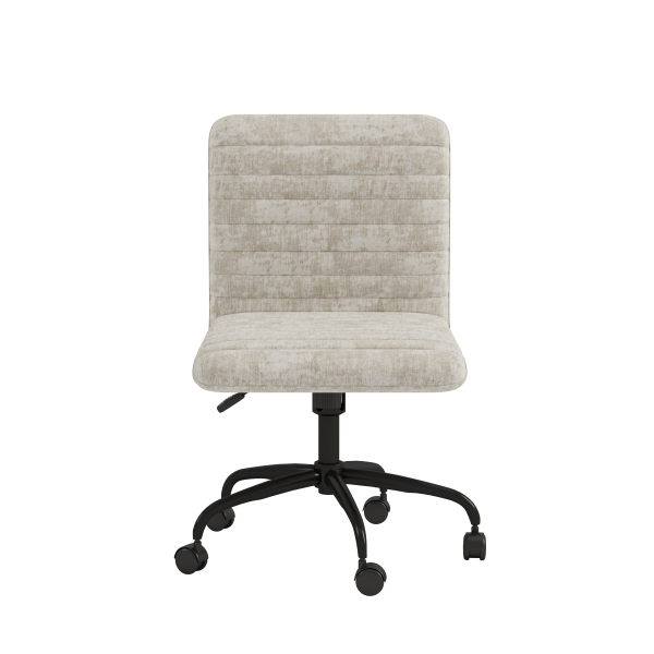 Otto Ergonomic Beige Fabric Office Chair with Adjustable Height and Smooth Swivel