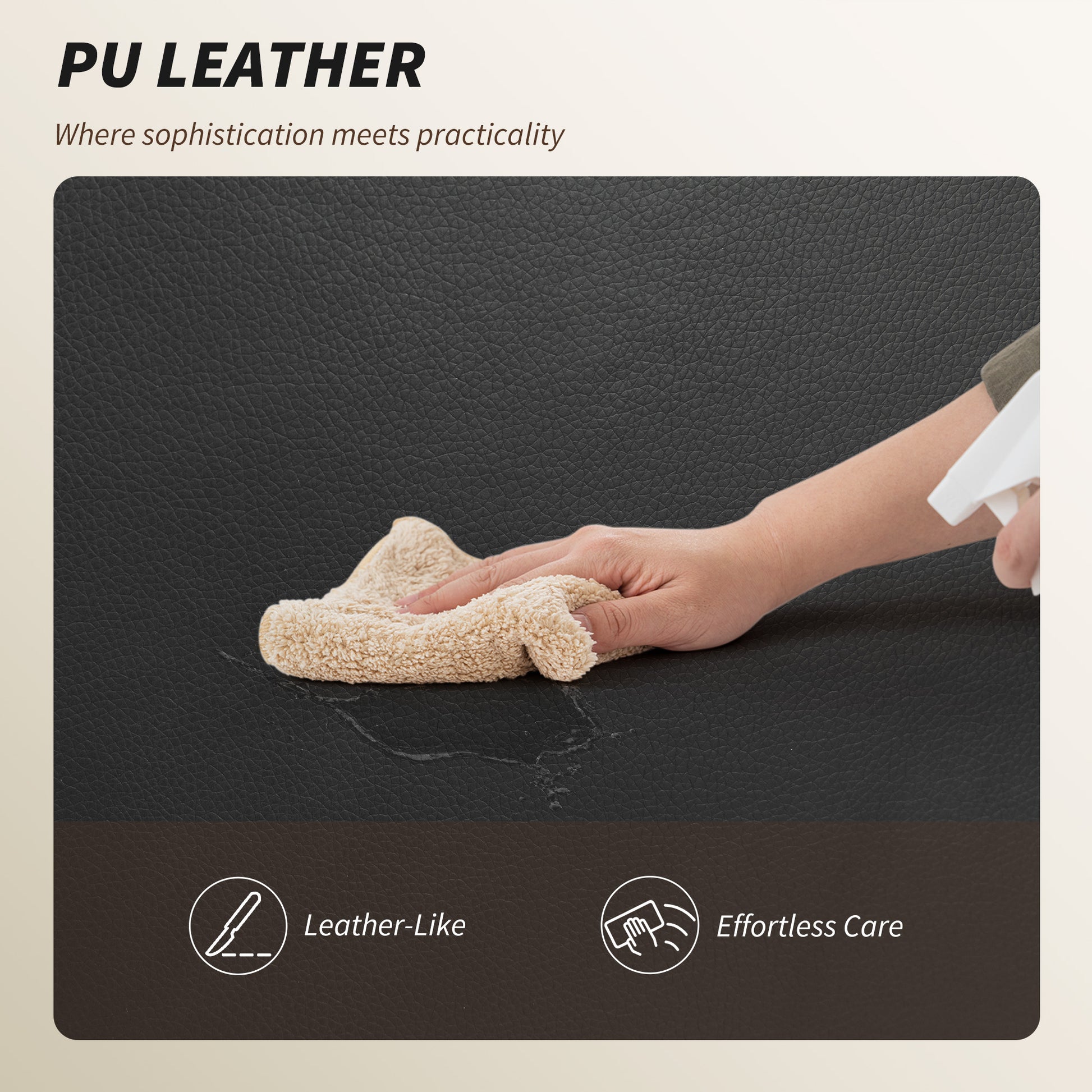 HOMCOM Executive Reclining Office Chair: Overstuffed PU Leather, Footrest, Swivel Wheels