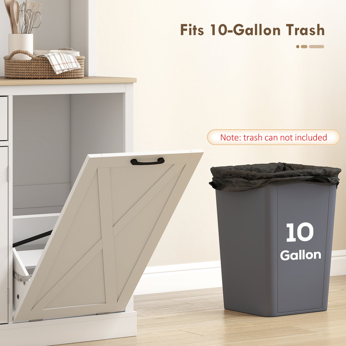 Pantry Cabinet with Charging Station – 44"W x 69"H