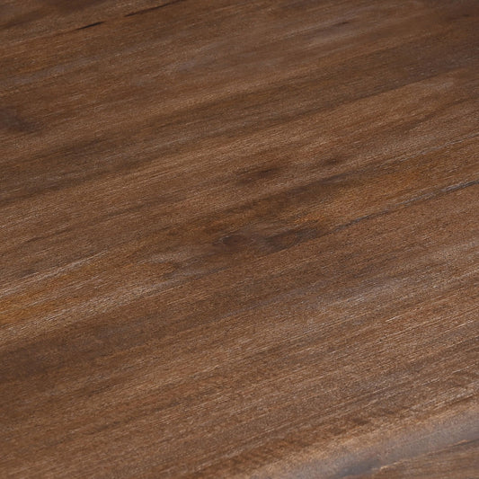 Solid Mango Wood Organic Dining Table, 78" in Dark Walnut