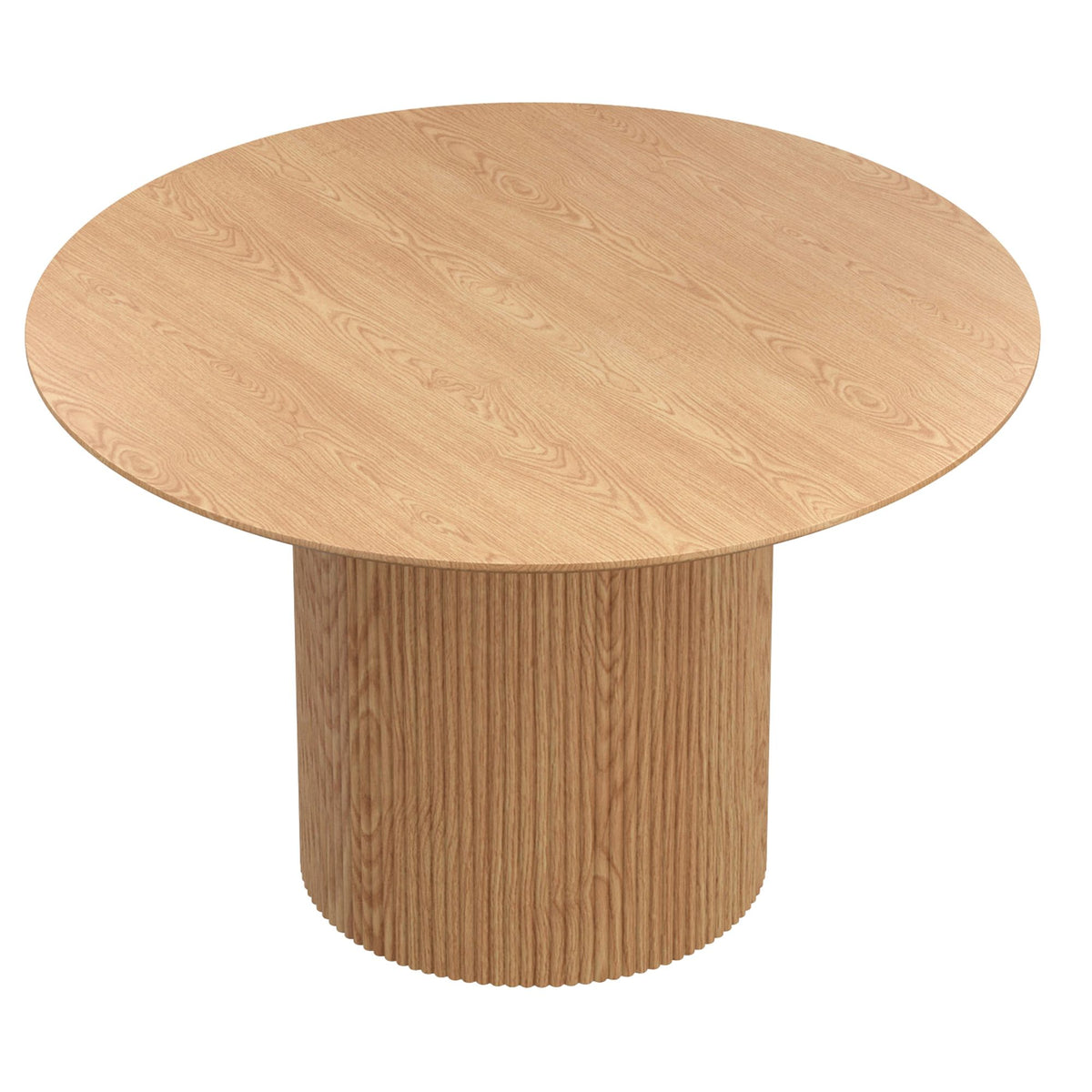 Wood Round Dining Table, 47" in Natural