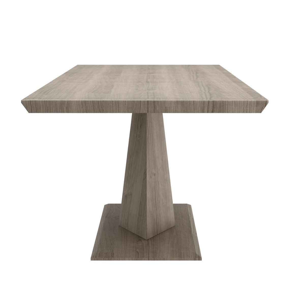 Wood Dining Table with Extension, 63"-87" in Washed Oak