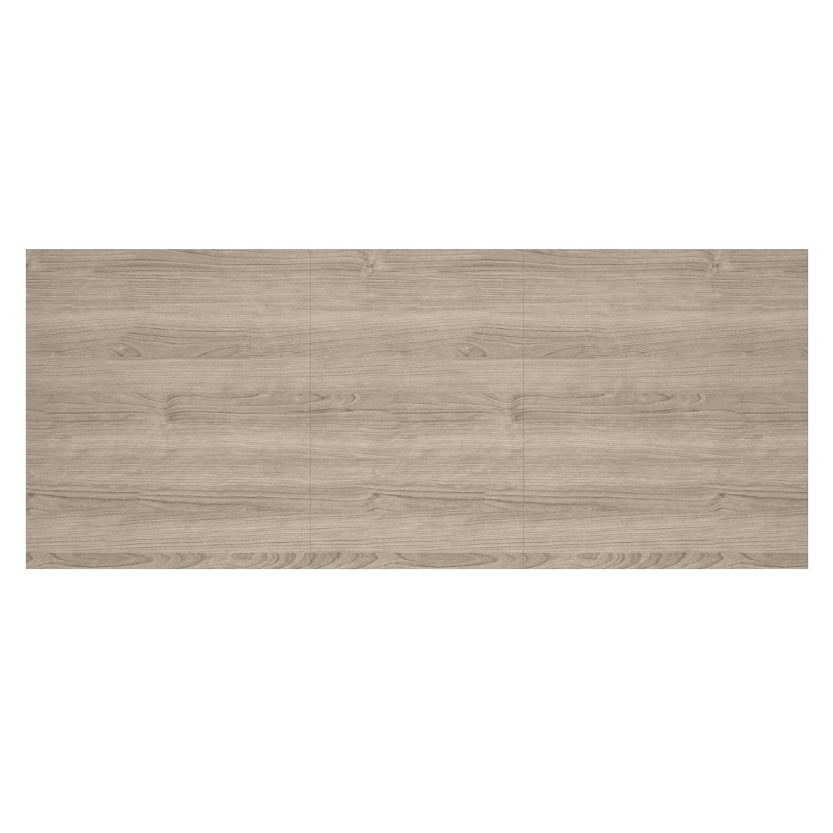 Wood Dining Table with Extension, 63"-87" in Washed Oak