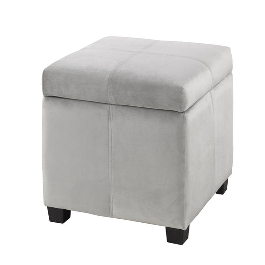 Tufted Storage Ottoman – Grey (Style 2)