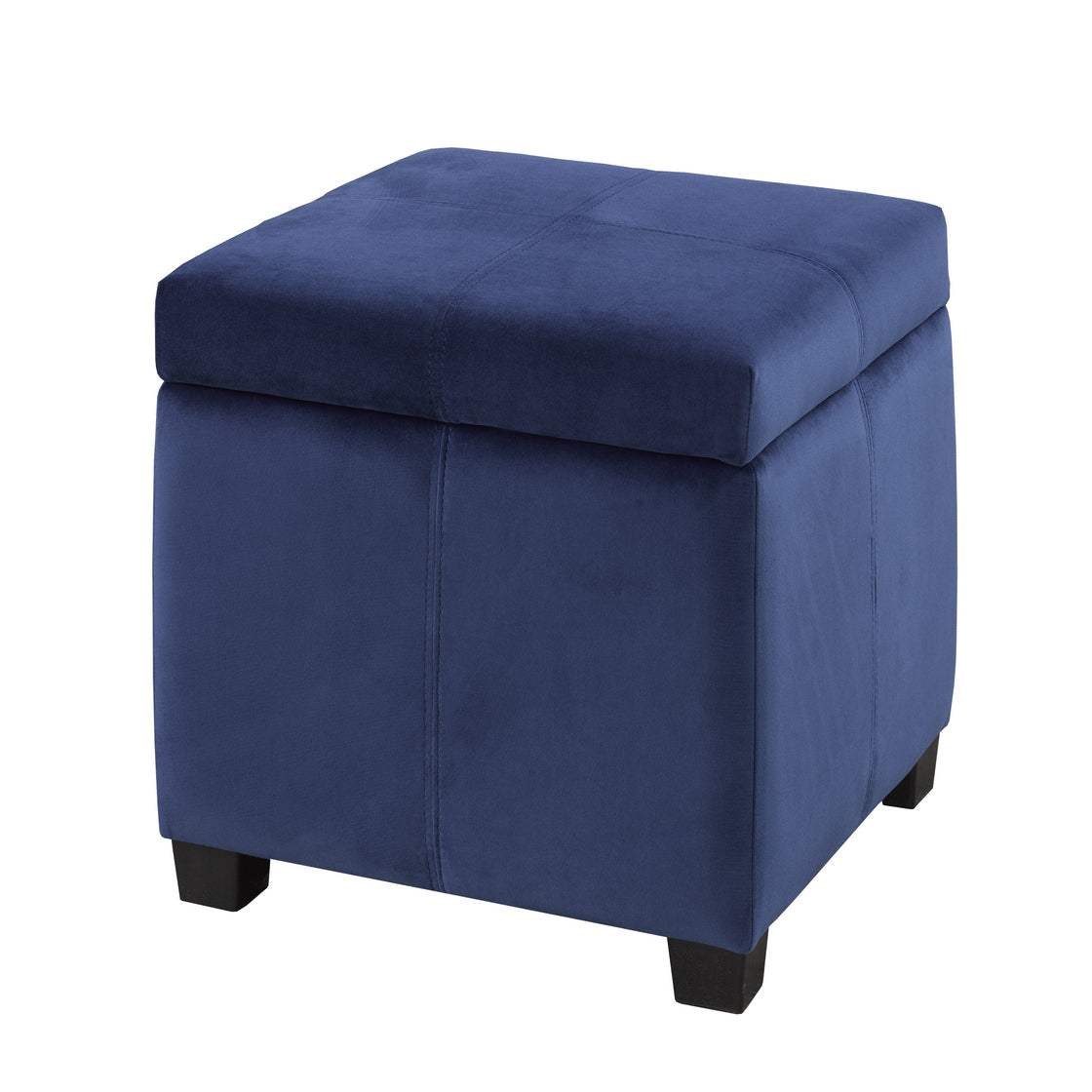 Tufted Storage Ottoman – Navy