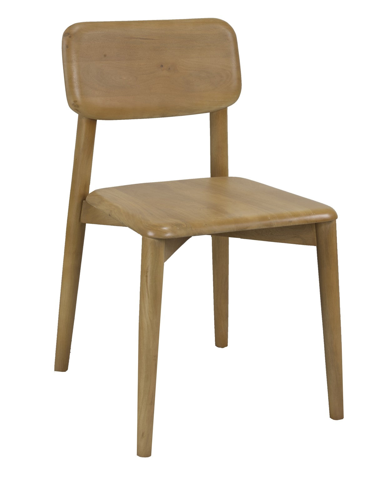 Rustic Mango Wood Dining Chair, Set of 2 – Oak
