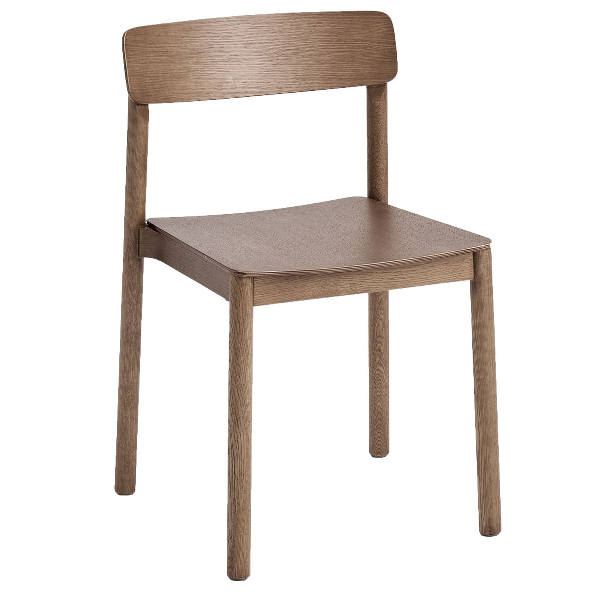 Stackable Solid Wood Dining Chair, Set of 4 in Walnut