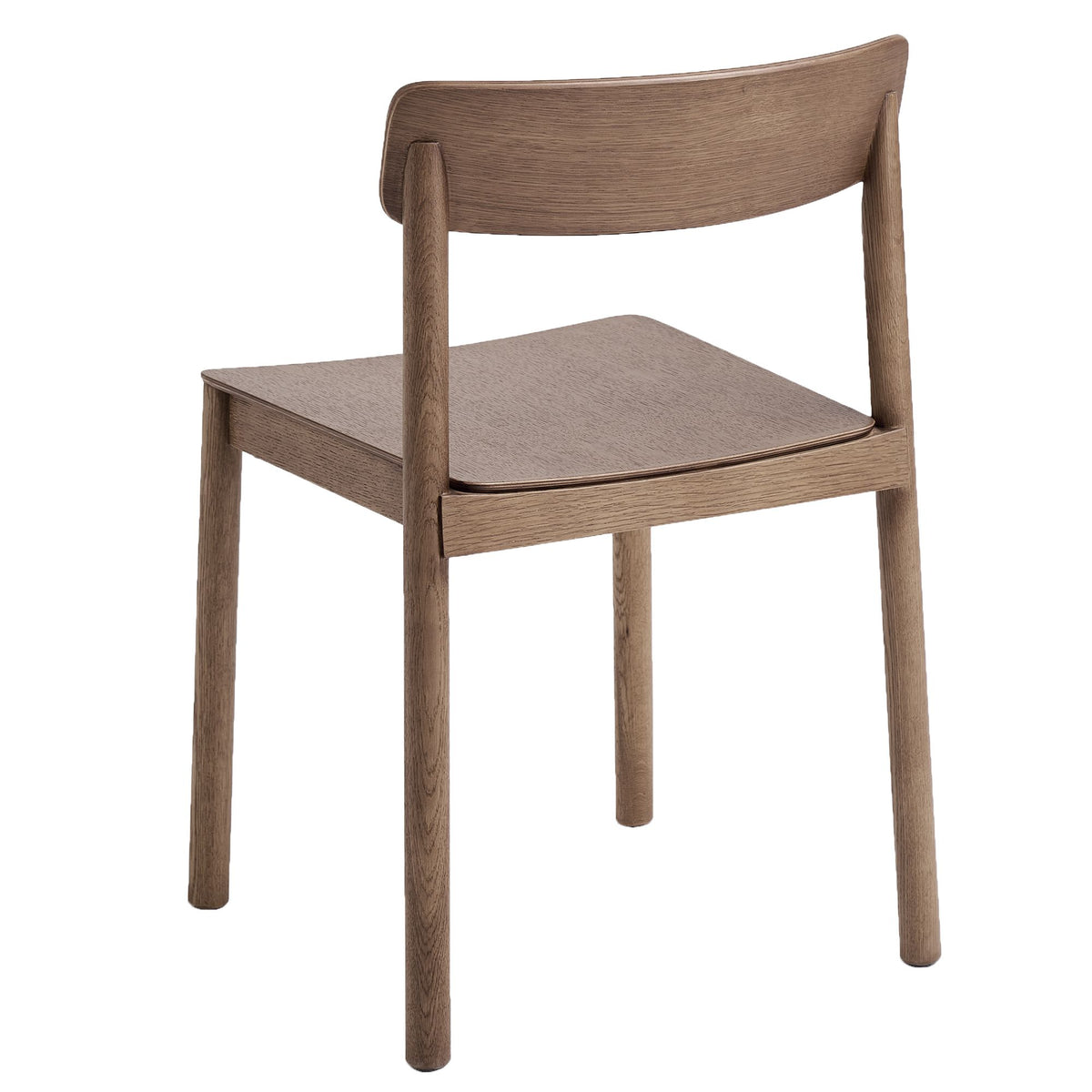 Stackable Solid Wood Dining Chair, Set of 4 in Walnut