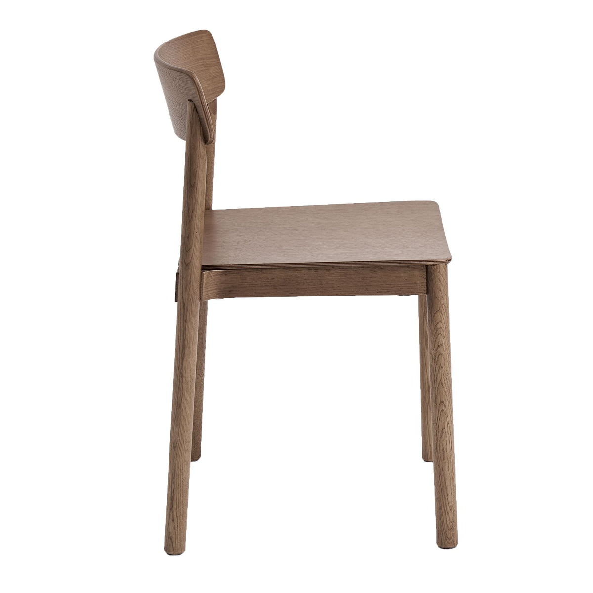 Stackable Solid Wood Dining Chair, Set of 4 in Walnut