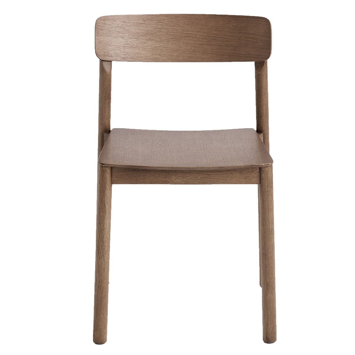 Stackable Solid Wood Dining Chair, Set of 4 in Walnut