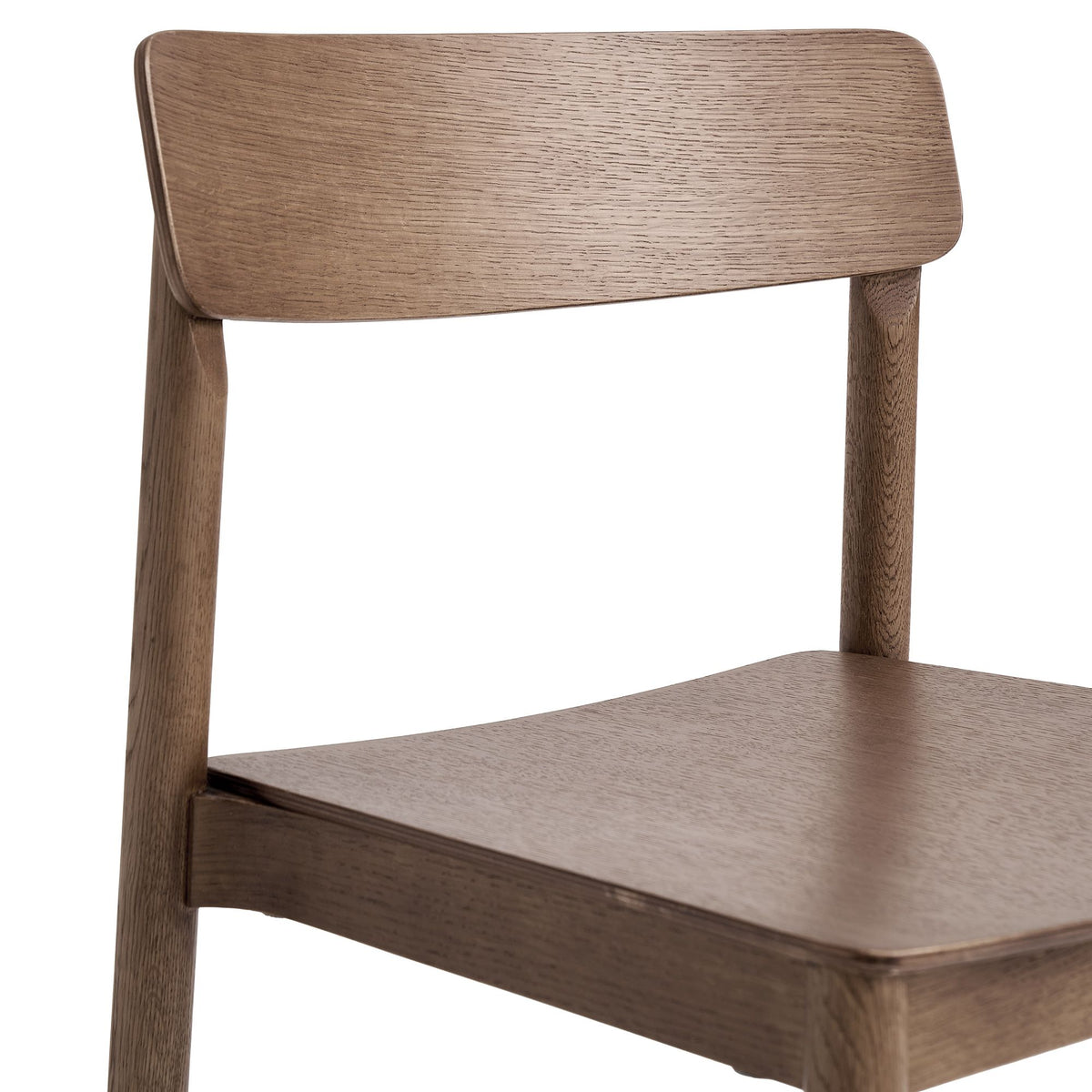 Stackable Solid Wood Dining Chair, Set of 4 in Walnut