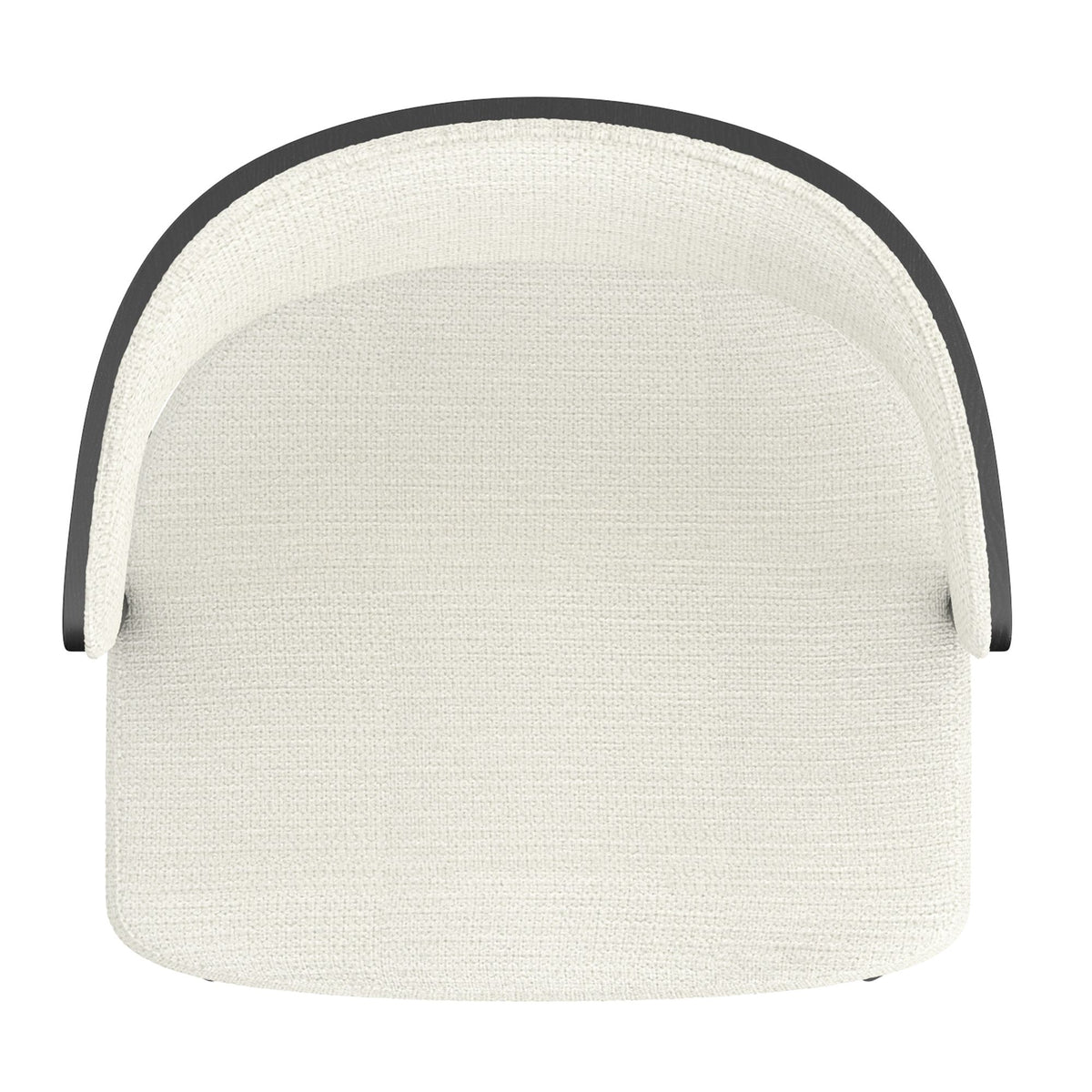 Bentwood Upholstered Dining Chair, Set of 2 in Ivory and Black