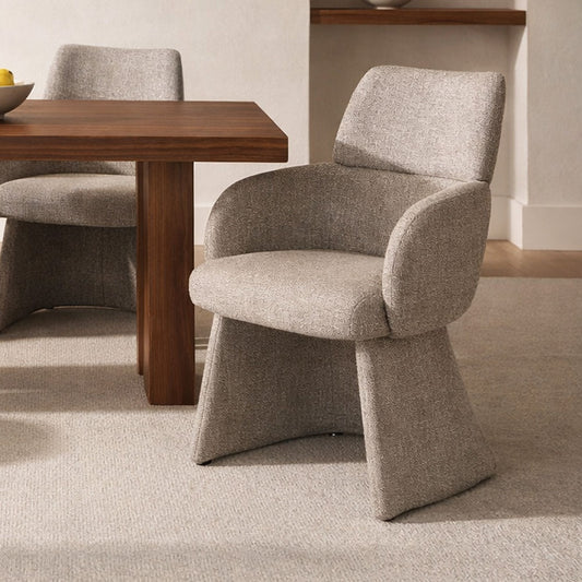 Upholstered Dining Chair in Beige – 23" Wide
