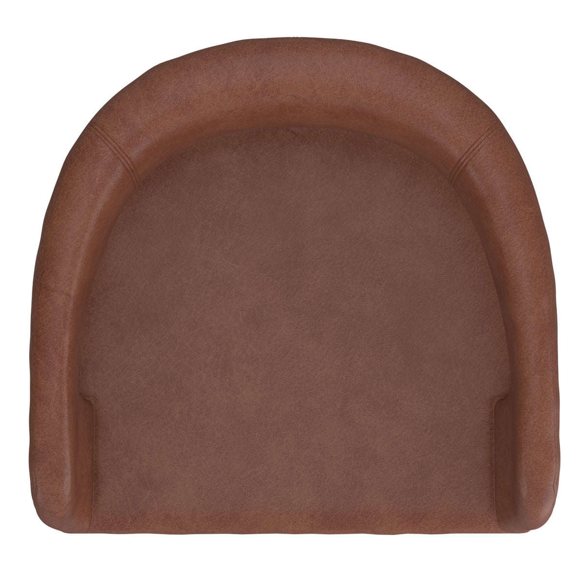 High-Back Faux Leather 26" Counter Stool, Set of 2 in Saddle and Black