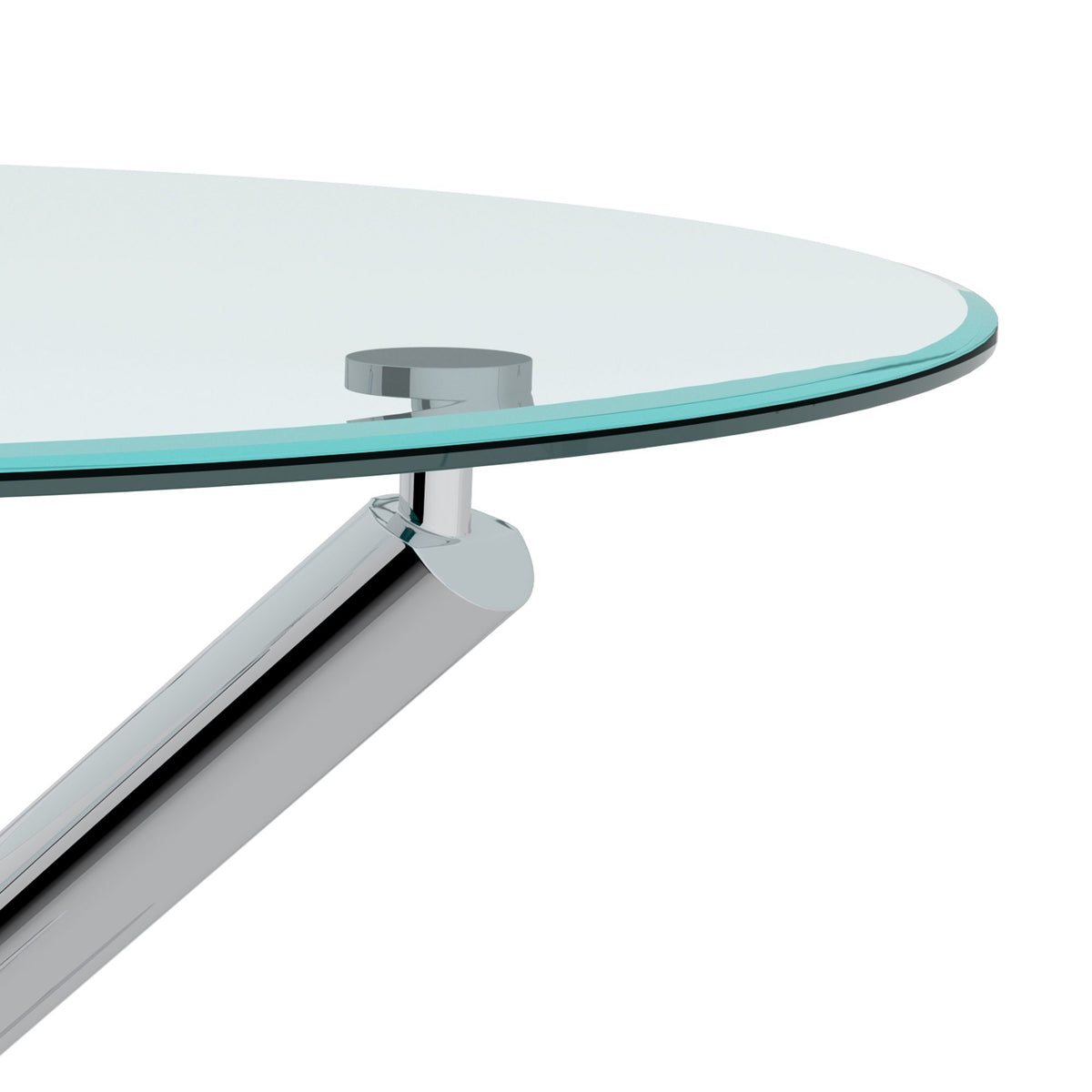 Glass Top 5-Piece Dining Set, Chrome Table and Black Chairs