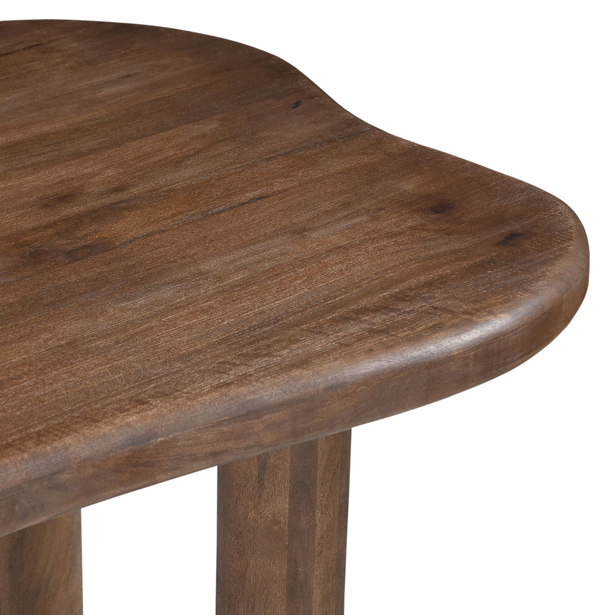 Solid Wood 7-Piece Dining Set, Walnut Table and Beige Chairs