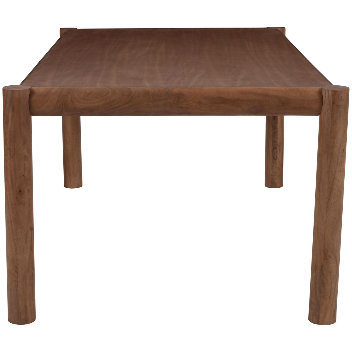 Solid Wood 7-Piece Dining Set, Walnut Table and Moss Chairs