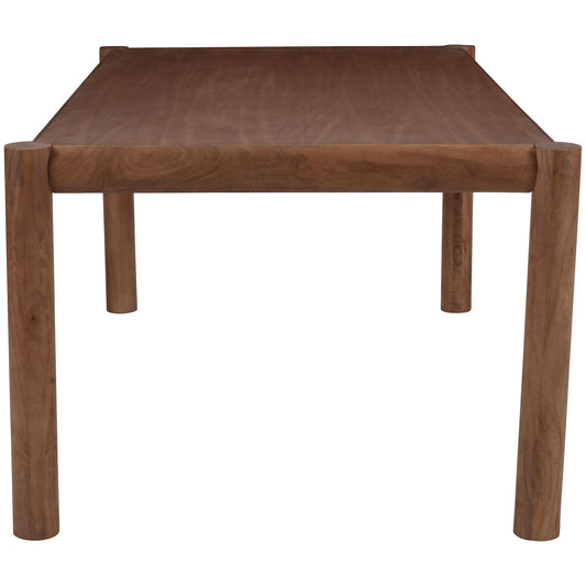 Solid Wood 7-Piece Dining Set, Walnut Table and Moss Chairs