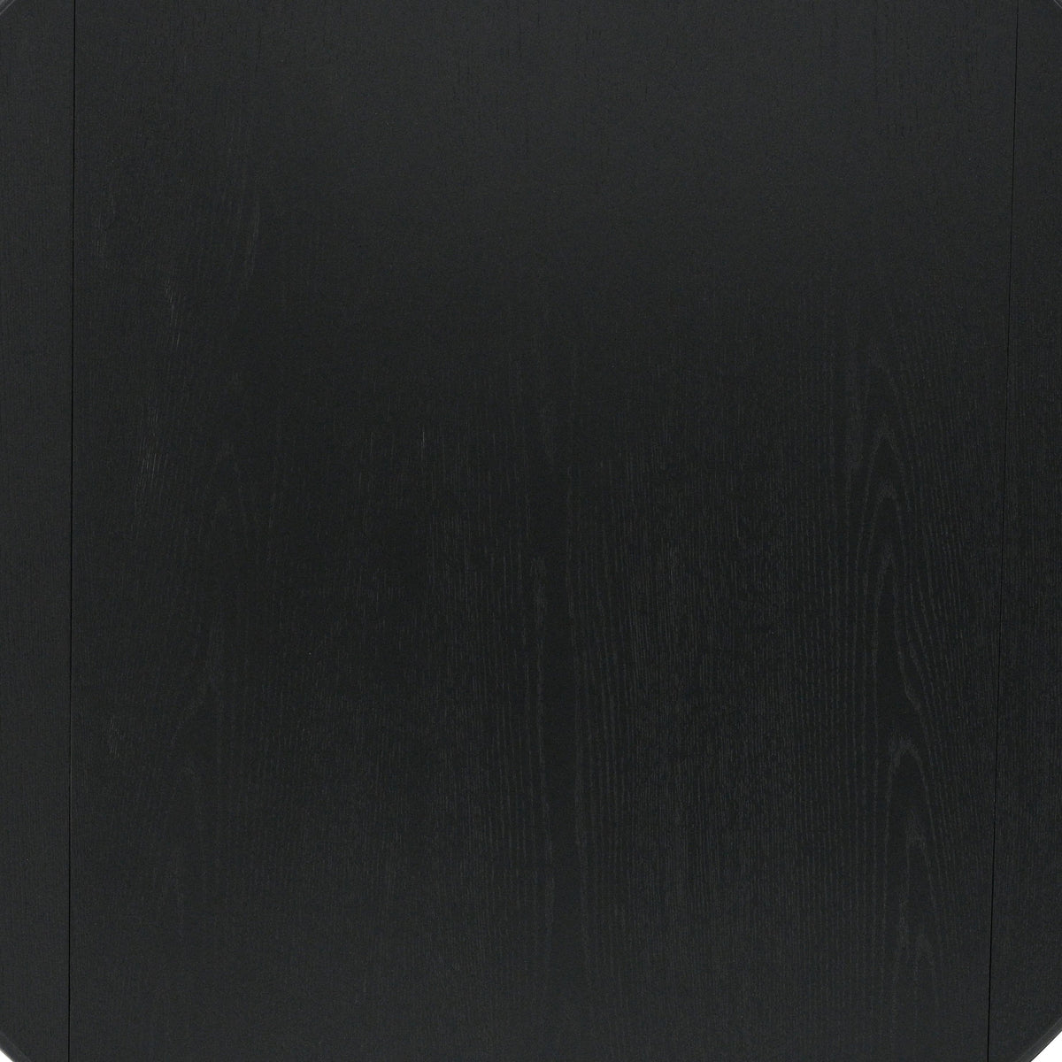 Wood Round 3-Piece Dining Set, Black Table and Black Chairs