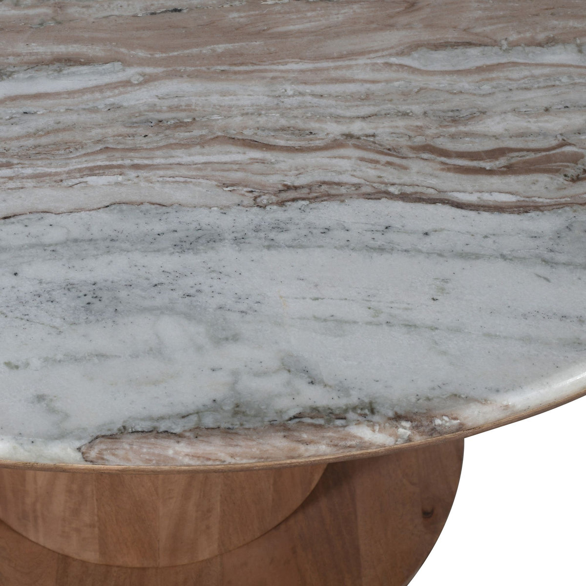 Marble 5-Piece Dining Set, Walnut Table and Camel Chairs