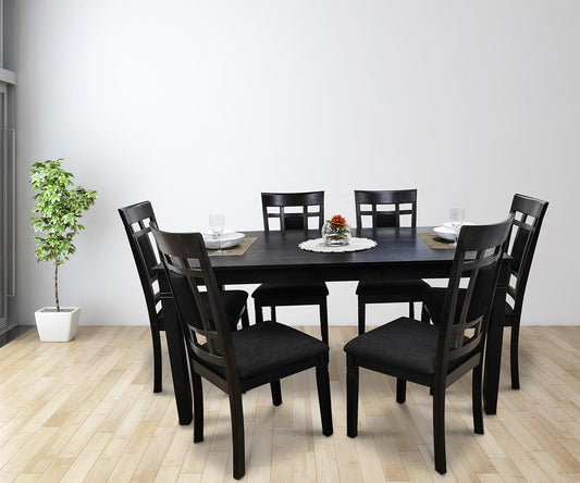 Viola 7-Piece Dining Set – Grey Solid Wood