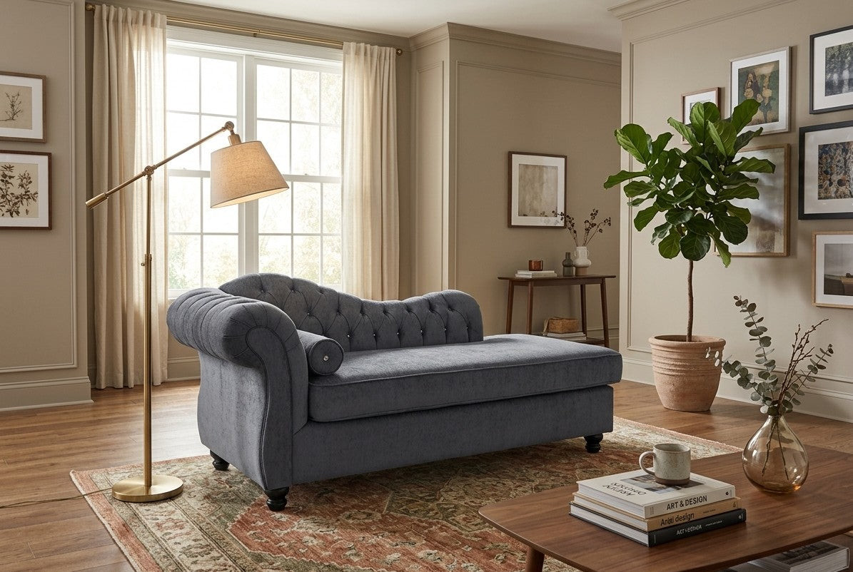 2100 chaise in living room