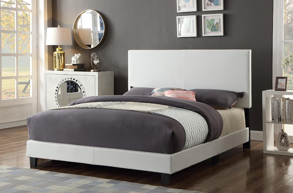 Titus T2110 Modern Platform Bed Adjustable Headboard