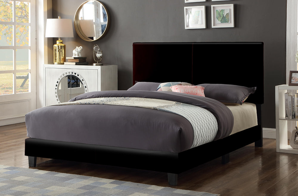 Titus T2110 Modern Platform Bed Adjustable Headboard
