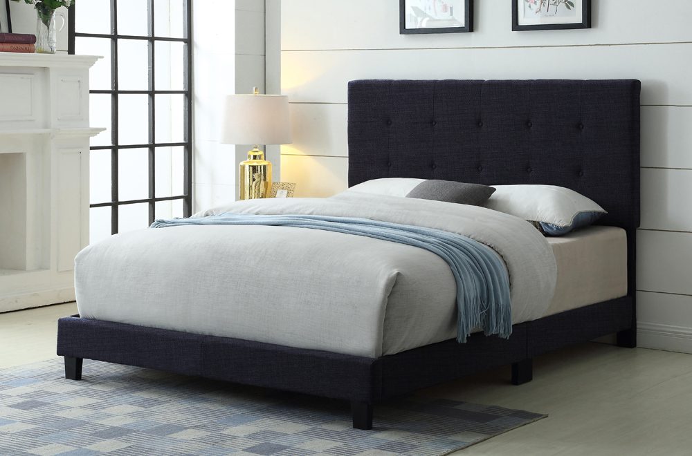 Titus T2113 Modern Button Tufted Bed Adjustable Headboard