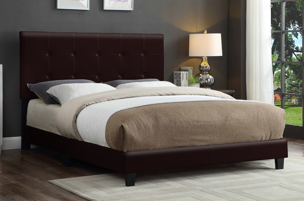 Titus T2113 Modern Button Tufted Bed Adjustable Headboard
