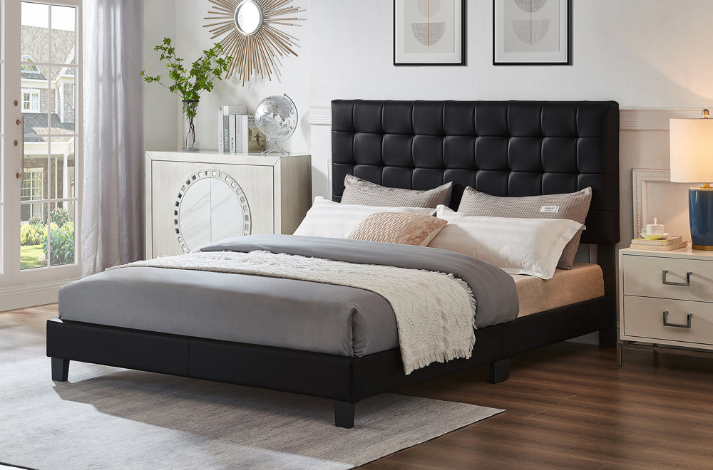 Titus T2114 Modern Tufted Bed Adjustable Headboard