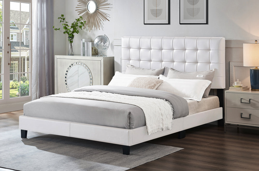 Titus T2114 Modern Tufted Bed Adjustable Headboard