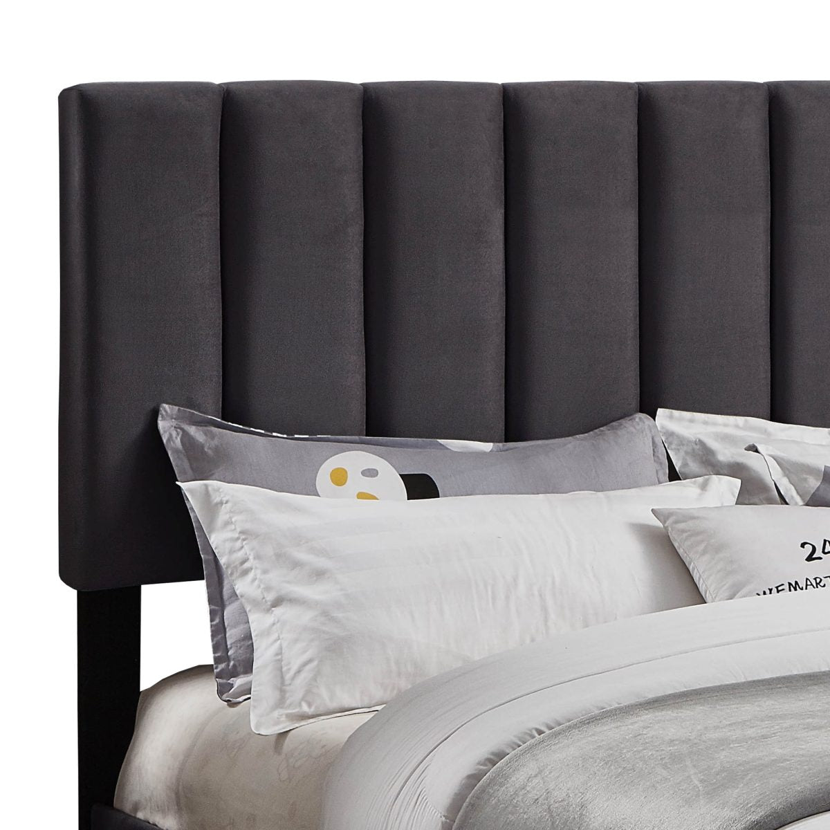 Titus T2118 Modern Velvet Bed Adjustable Headboard