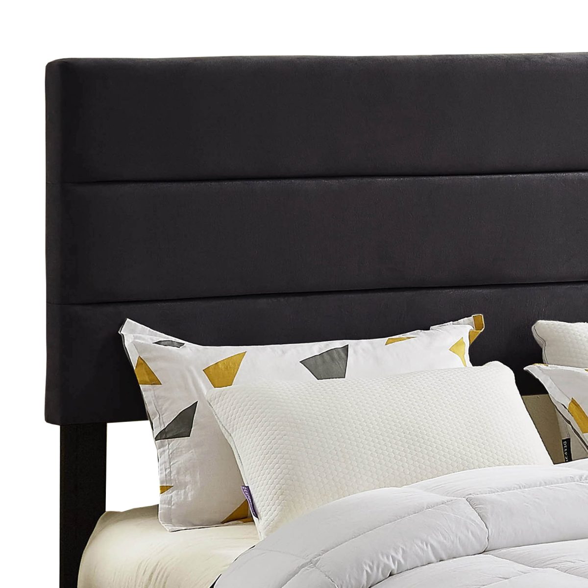 Titus T2119 Modern Velvet Bed Adjustable Headboard