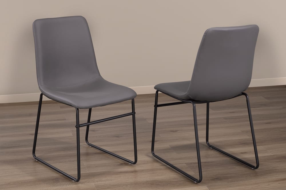 Titus T211 Modern Leatherette Dining Chair Set