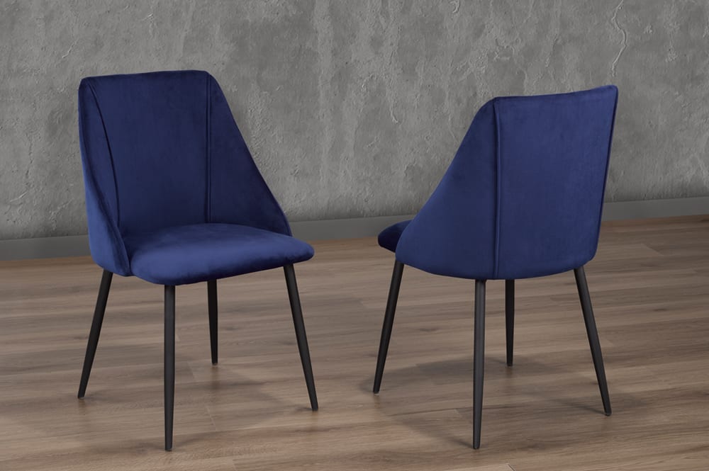 Titus T212 Modern Velvet Dining Chair Set