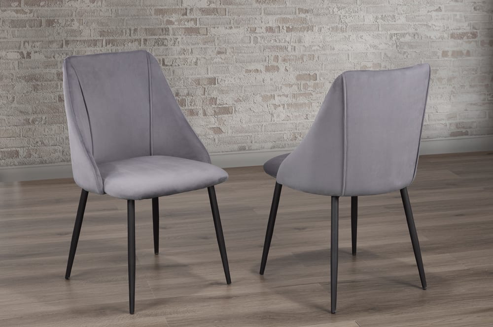 Titus T212 Modern Velvet Dining Chair Set