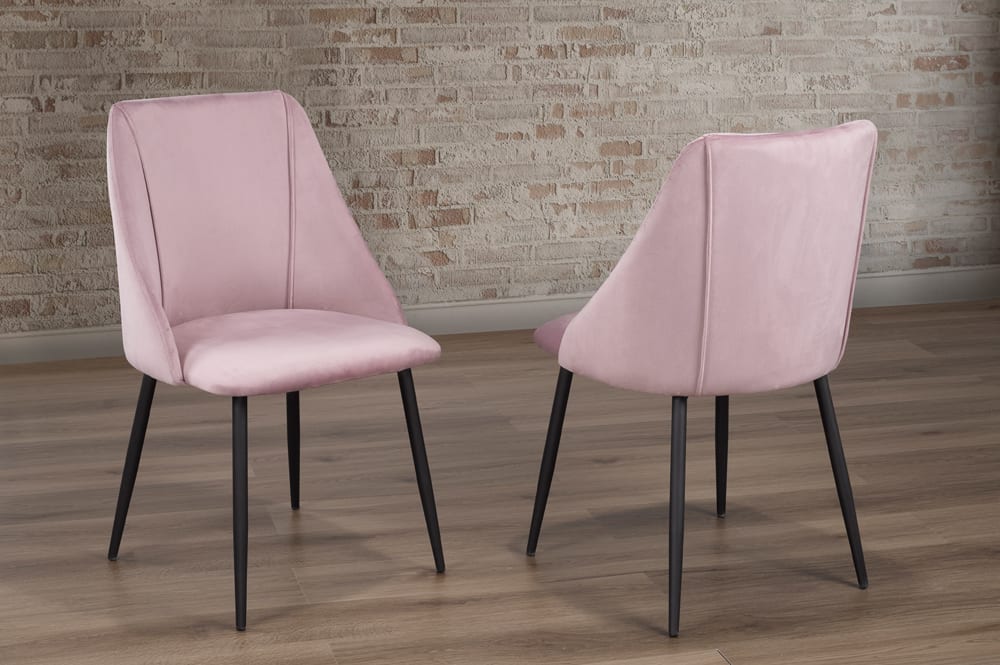 Titus T212 Modern Velvet Dining Chair Set