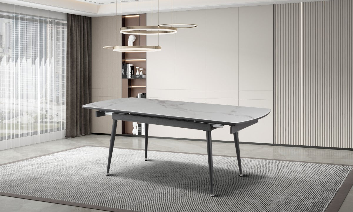 Extendable Dining Table – White