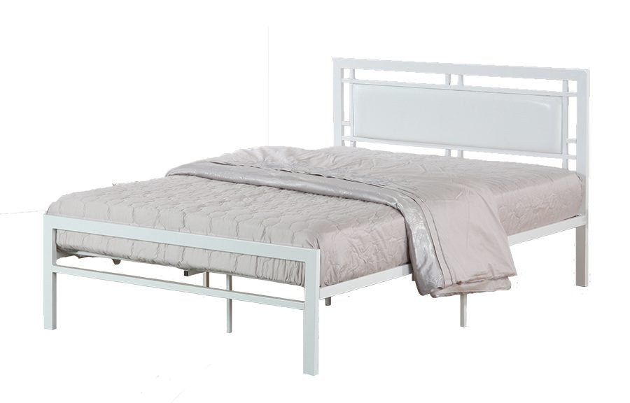 Titus T2201 Modern Leatherette Storage Platform Bed Frame