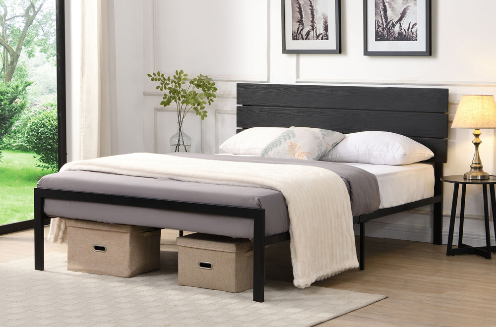 Titus T2205 Modern Metal Platform Bed Frame