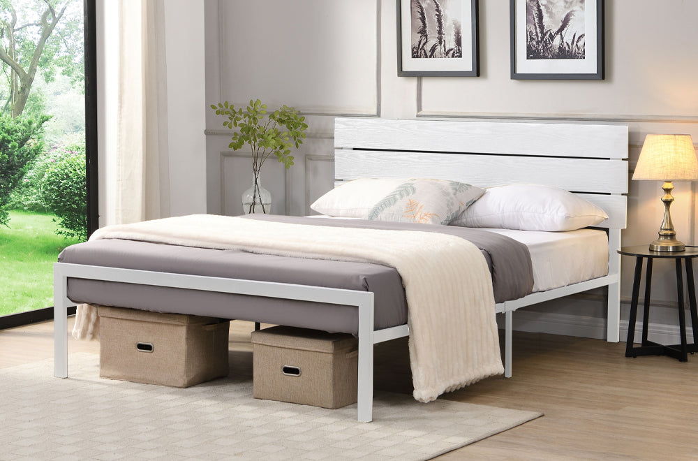 Titus T2205 Modern Metal Platform Bed Frame