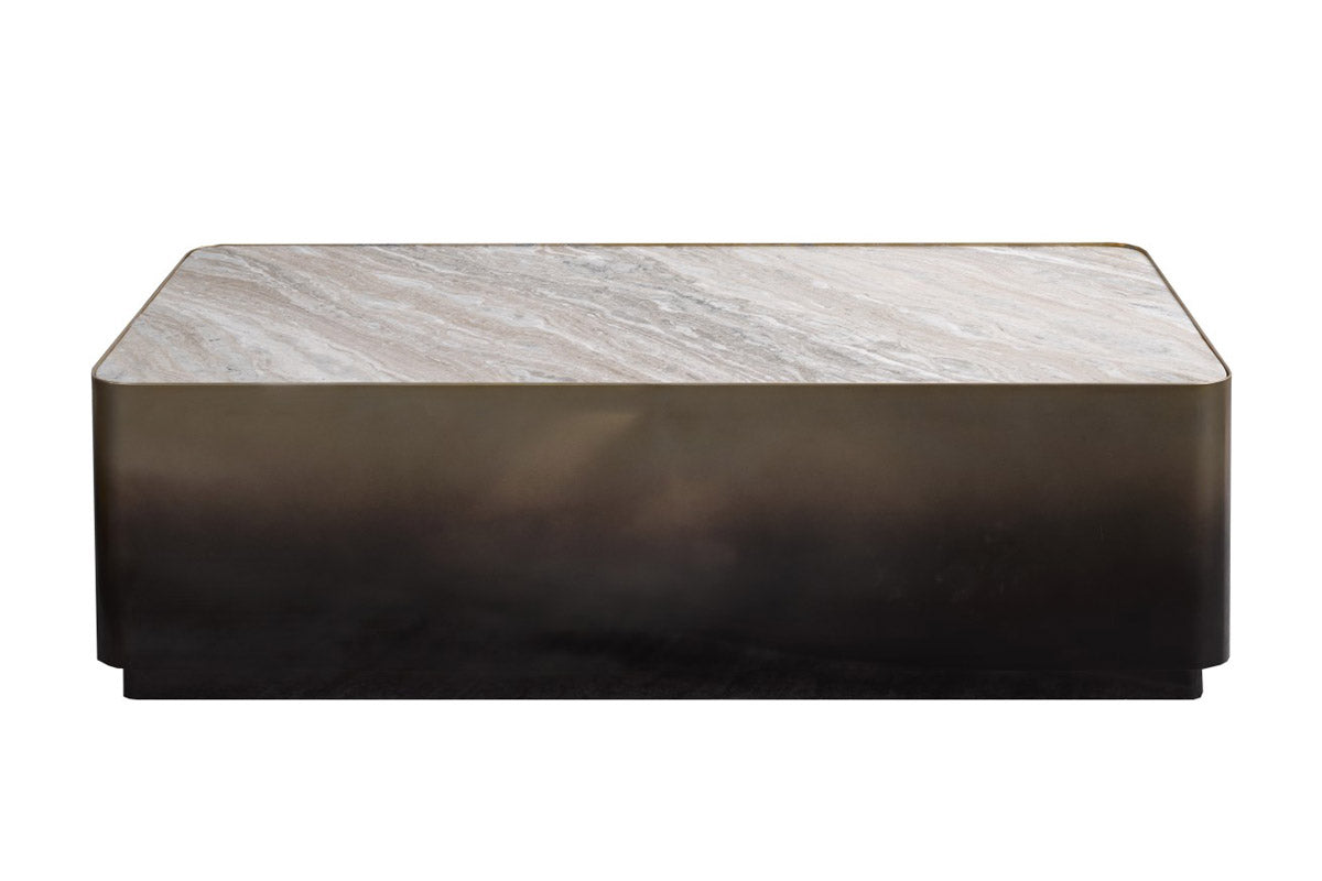 Industrial Marble Coffee Table – Gold