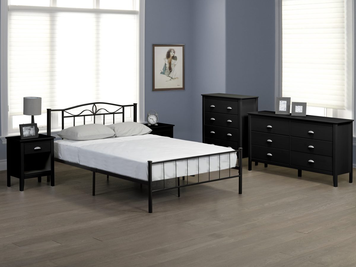 Titus T2310 Modern Classic Metal Platform Bed Frame