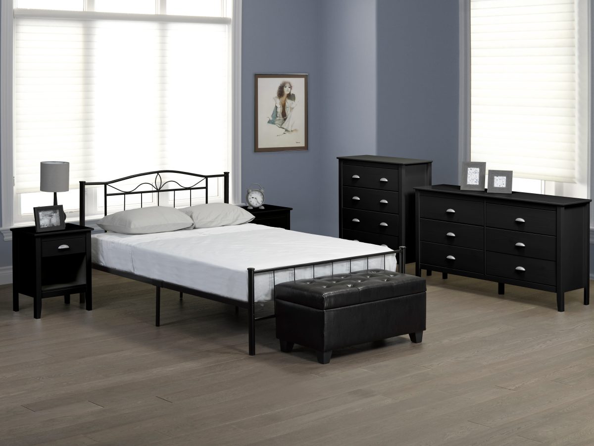 Titus T2310 Modern Classic Metal Platform Bed Frame